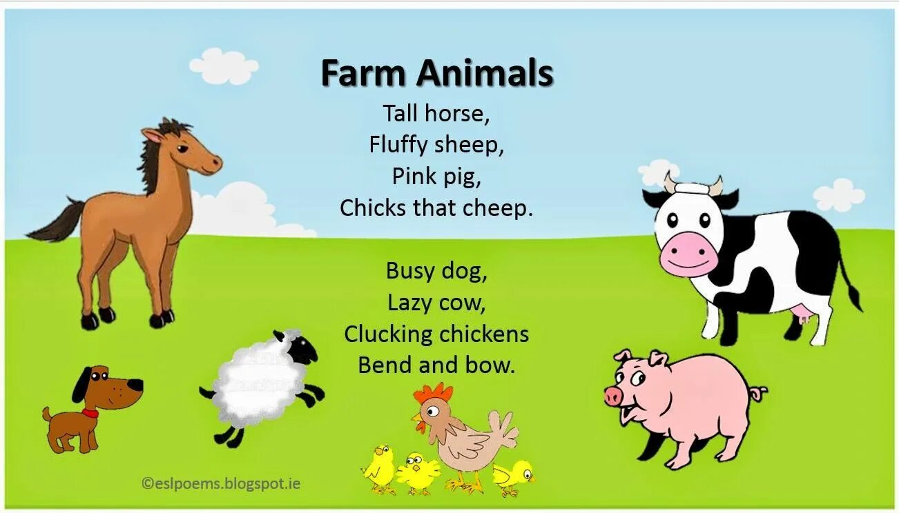 This is my animal. Животные на английском для детей. Животные фермы на английском для детей. Poems about animals for Kids. Poems about animals for children.
