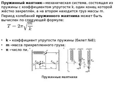 Вес маятника