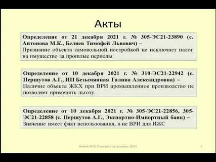 Акт 2021