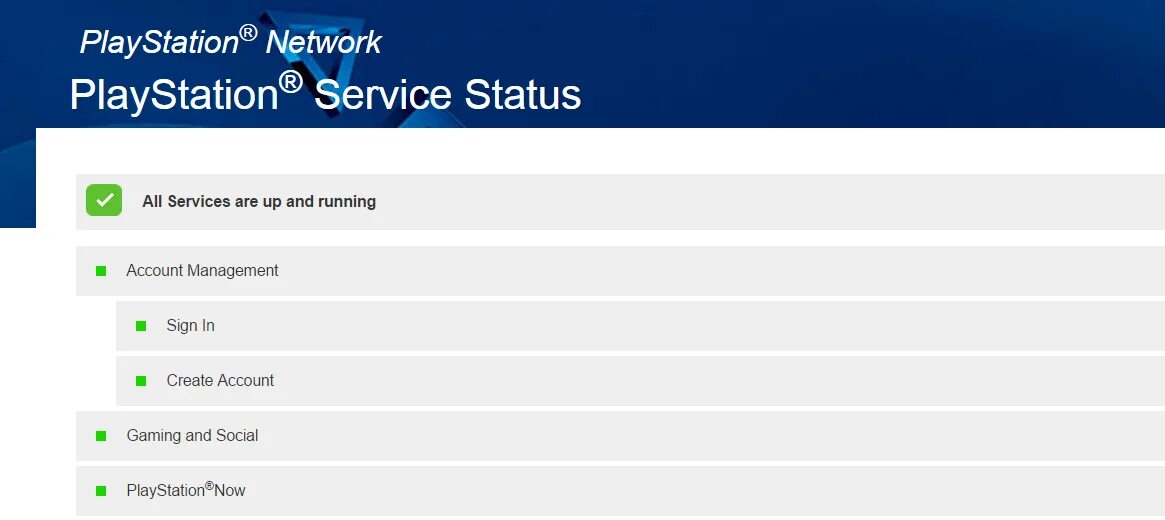 Сервера PSN статус.