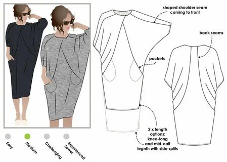 Сшить платье кокон своими руками: выкройка, схемы и описание
