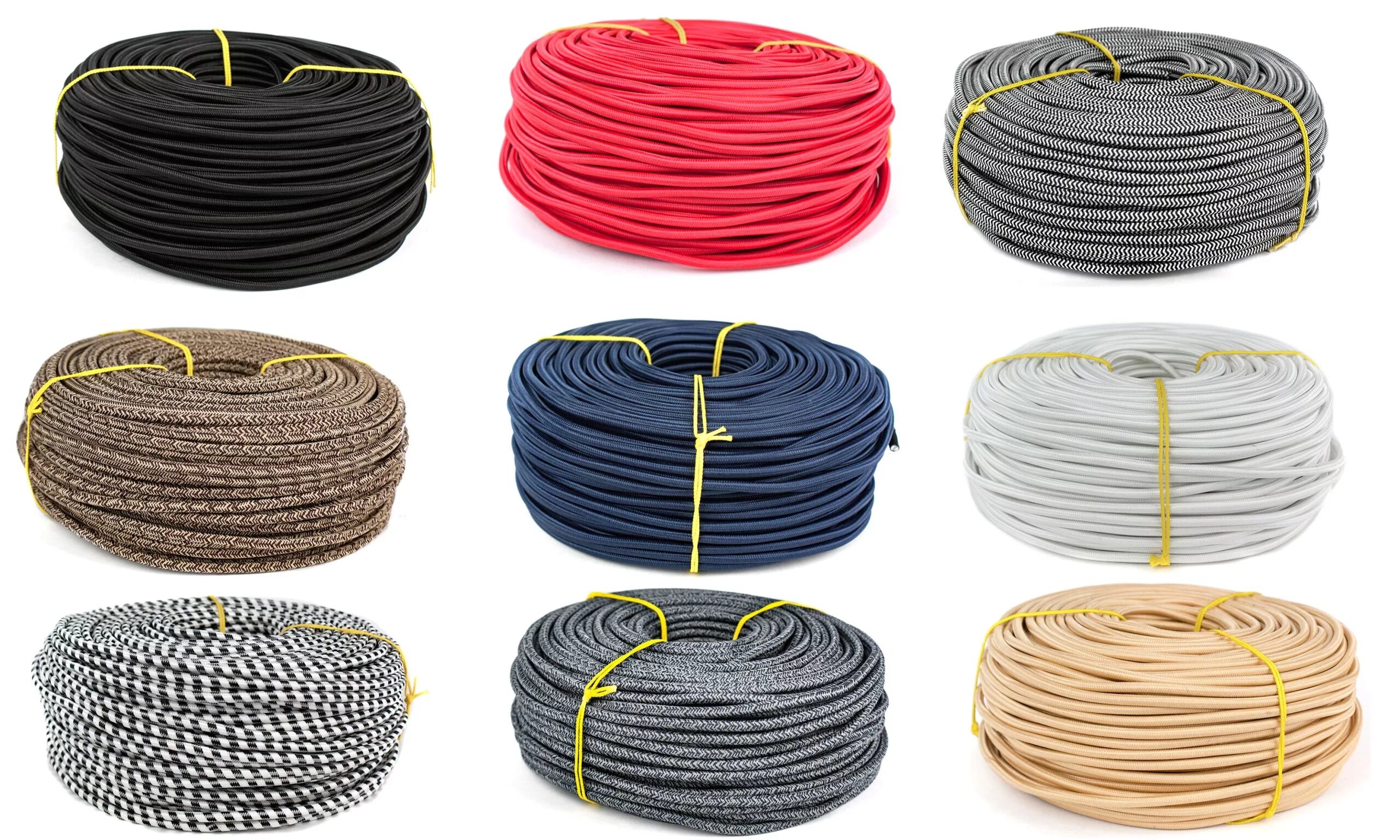 Td1002. Проволока для проводов скручивания. 5 в матерчатой оплетке. Проволока алюминиевая 2 мм. 75.