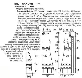 Схема пальто