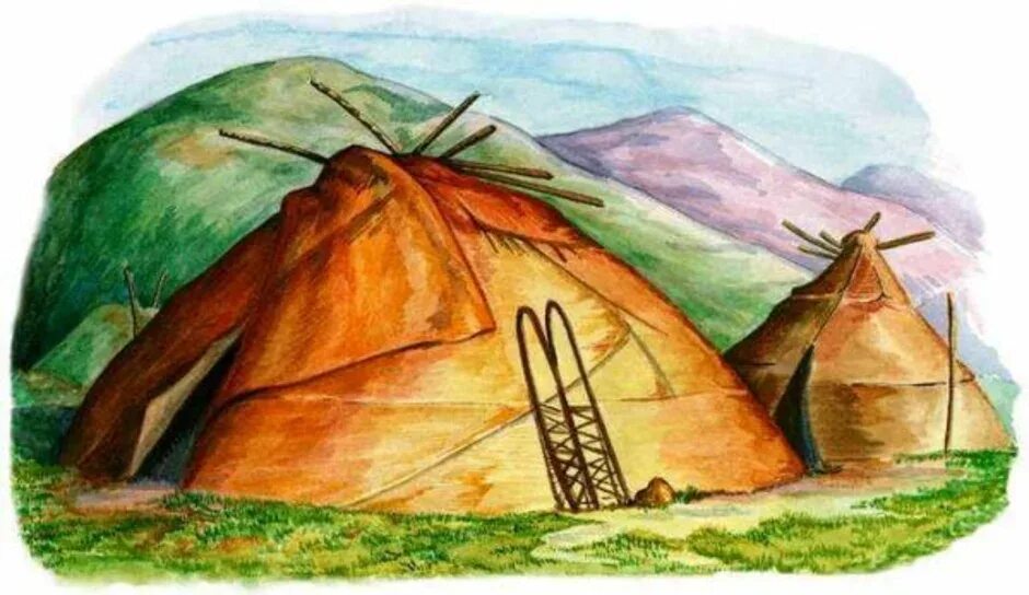 Нарисовать жил. Чум яранга юрта иглу. Жилище алтайцев рисунок. Яранга национальное жилище народов Чукотки рисунки. Иглу юрта сакля.