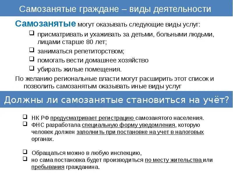 Новые правила для самозанятых. Самозанятый виды деятельности. Виды деятельности самозанятых граждан. Самозанятые видыдеятеоьности. Перечень видов деятельности для самозанятых.