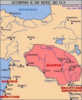 Контурная карта ассирия