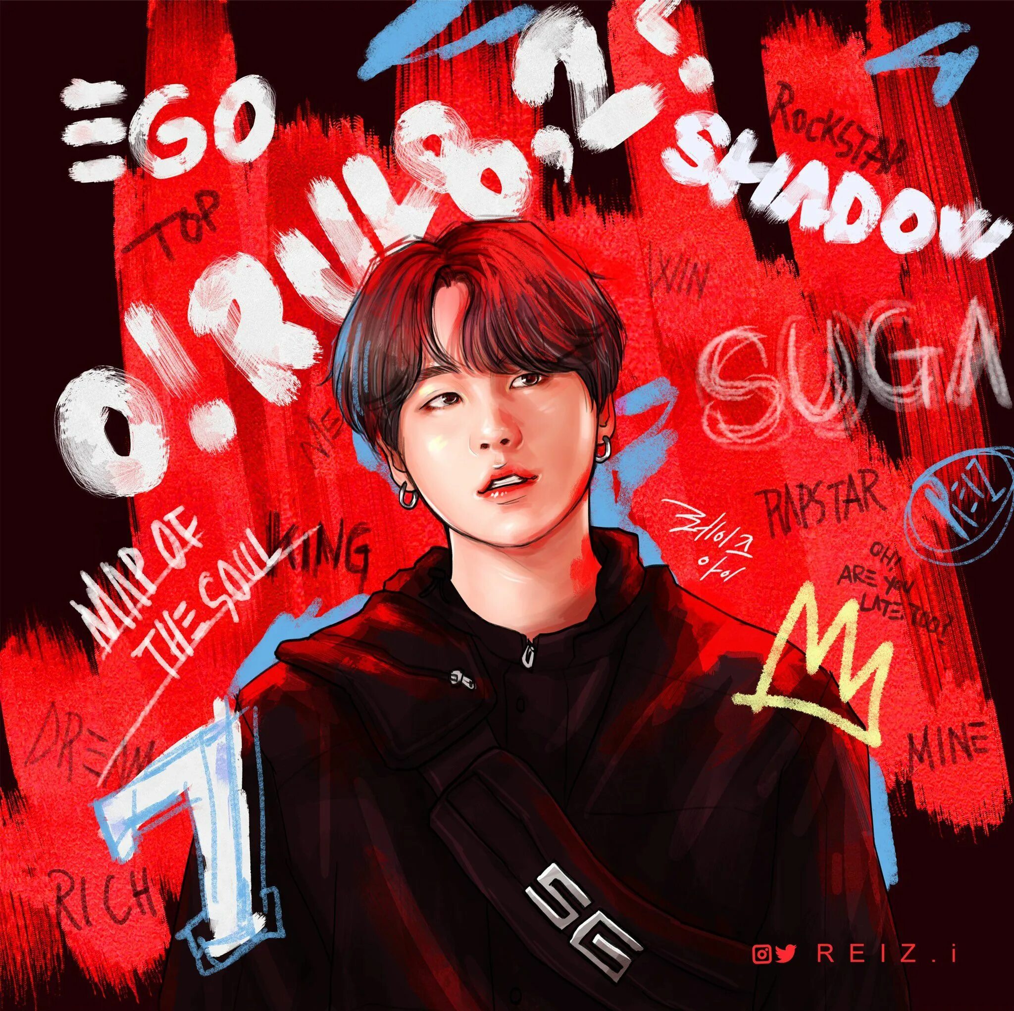 Bts shadow. Reiz.i Art BTS. Юнги арт Shadow. BTS suga Shadow. Шуга арт.