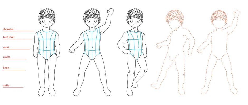 Схема рисования одежды для детей. Выкройка вязаного свитера для мальчика 8 лет. Пропорции человека схема. Рисунок лёгкий для мальчиков. Снятие мерок с ребенка.