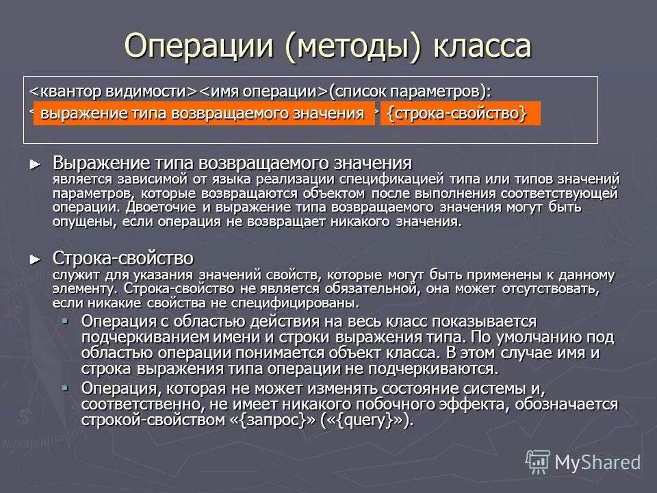 Тип возвращаемого значения метода. Тип возвращаемого значения метода