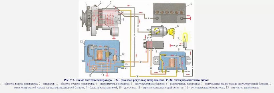 Генератор карбюратор подключение. Электрическая цепь генератора ВАЗ 2106. Схема проводки генератора ВАЗ 2106 карбюратор. Реле зарядки генератора ВАЗ 2106. Схема зарядки АКБ ВАЗ 2106.
