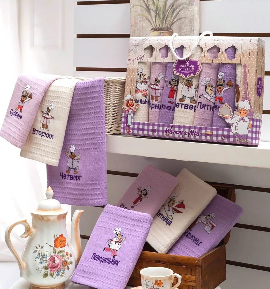 набор полотенец неделька