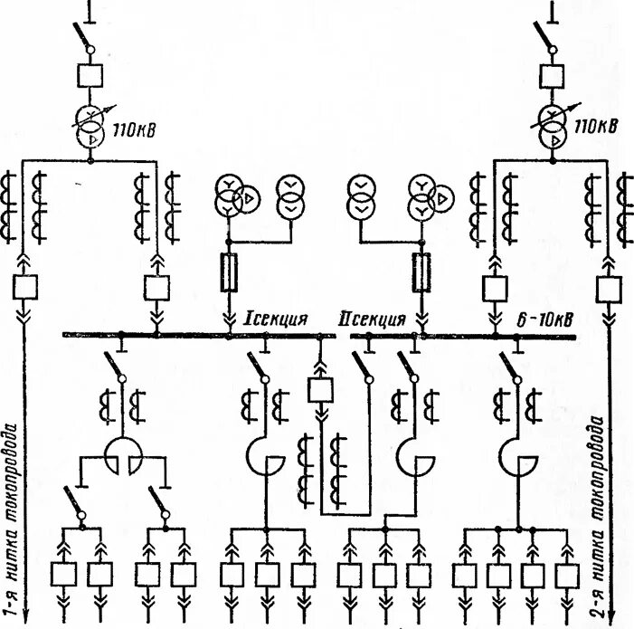 Однолинейная схема 10 кв