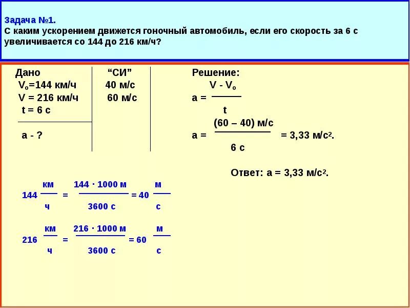 Какова начальная скорость автомобиля. Задачи на движение с ускорением. Задачи на равноускоренное движение. Прямолинейное равноускоренное движение задачи. Автомобиль движется со скоростью.