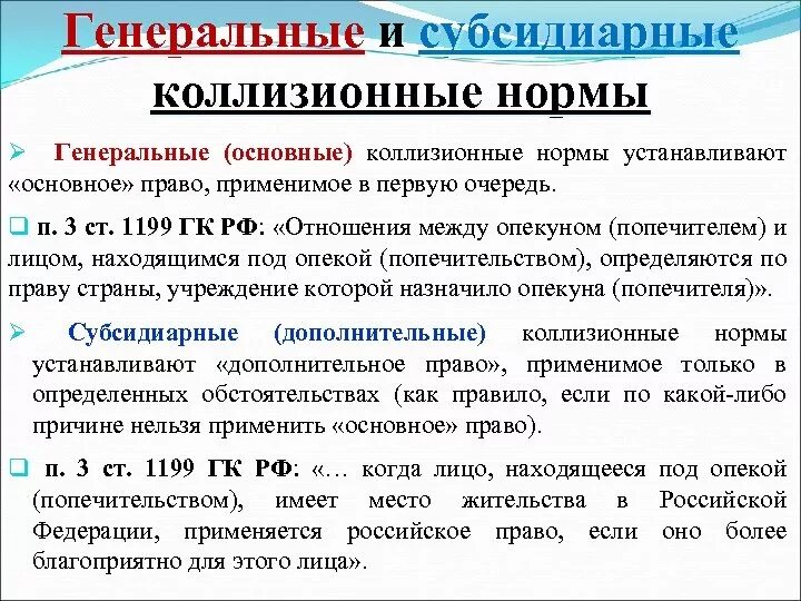 Исключительная норма в гк. Исключительная норма в гк