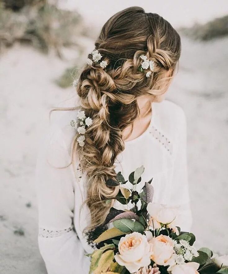 Прическа длинные волосы с цветами Beautiful French Braids with Flowers: Top Hairstyle Ideas