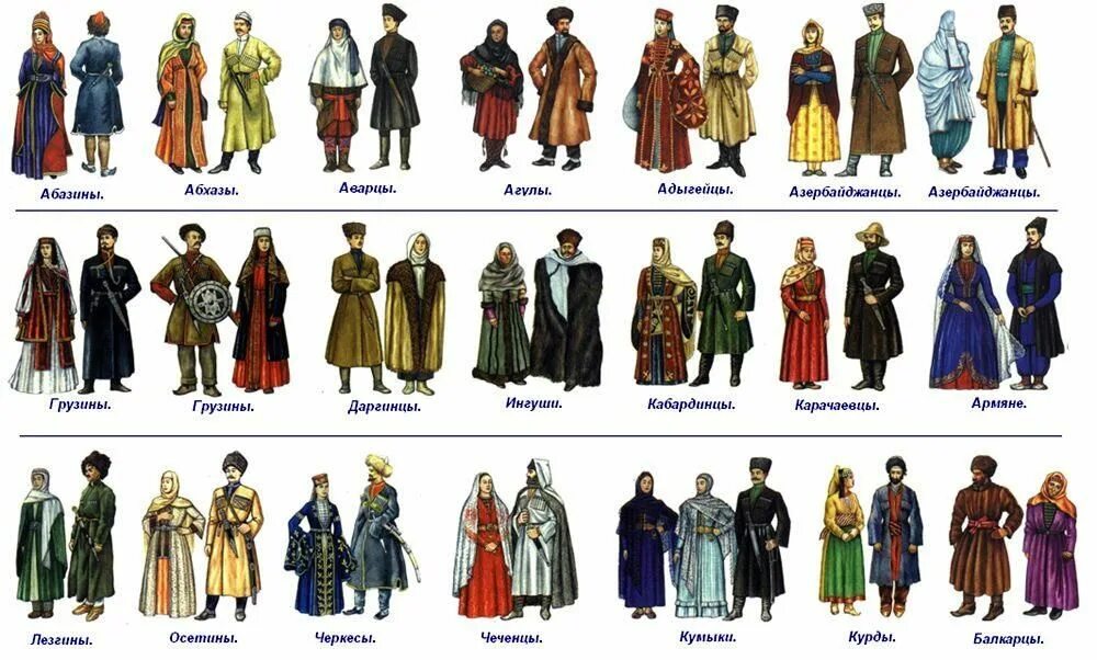 Национальные костюмы народов СССР - Армения и Башкирия. Film fancy dress, Film d
