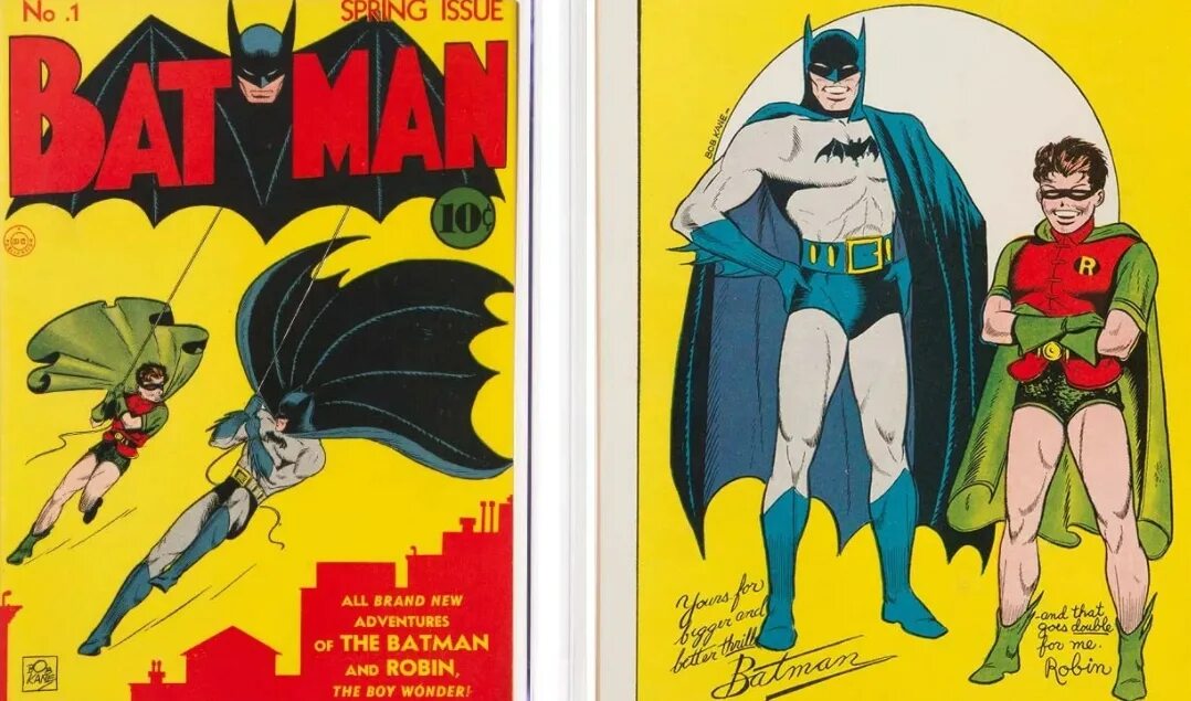 Бэтмен 1939 первый выпуск. Бэтмен 1 выпуск комикс. Первый комикс про Бэтмена. Первые комиксы. Первое появление комиксов