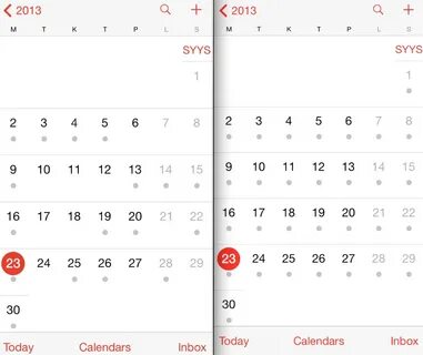 Календарь ios