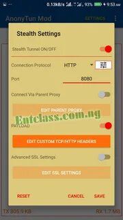Mod settings