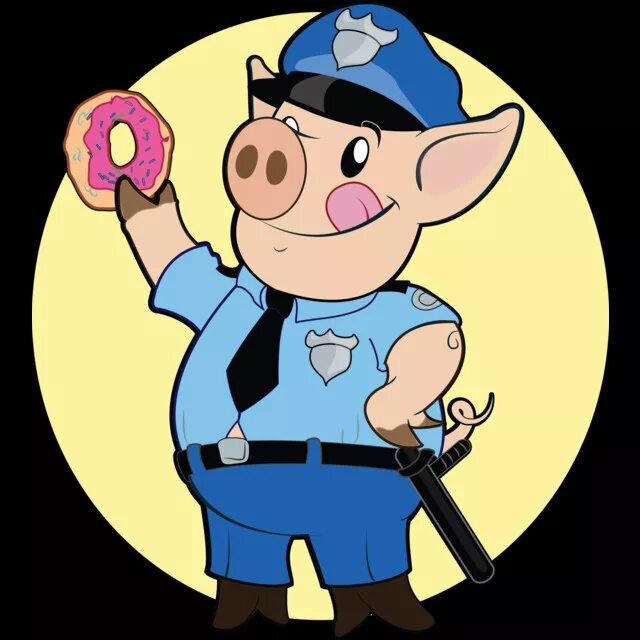 Поросёнок в полицейской форме. Свинка в форме полицейского. Свинья бандит