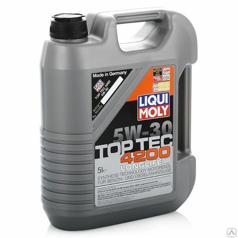 Какое масло для дизеля. Liqui Moly Top Tec 4200 5w-30 5 л. Моторное масло Liqui Moly Top Tec 4200 5w-30. Масло Liqui Moly 5w30 Top Tec 4200. Liqui Moly Top Tec 4200 5w-30, 4 л.