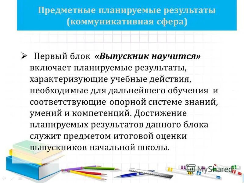 предметные планируемые результаты