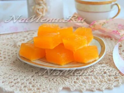 Желе из тыквы с агар агаром