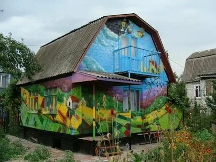 Украсить красками дома