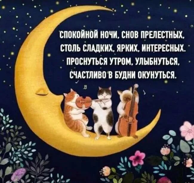 Сладких снов мужчине на расстоянии трогательное