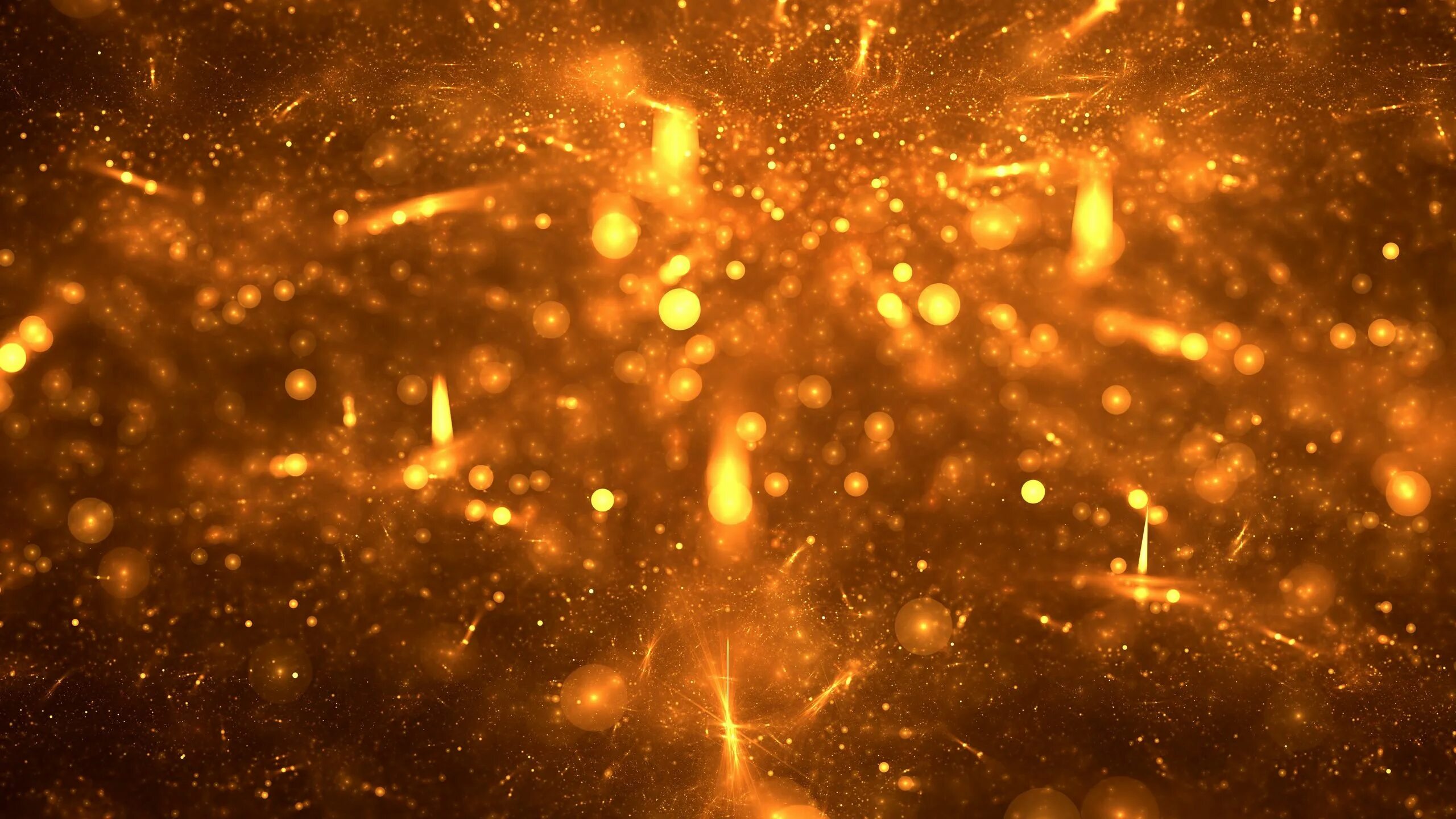 Туман и искры. Огненные блики. Фон искры. Золотые блики. Искры.
