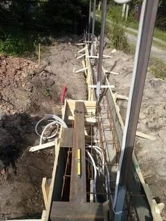 Опалубка под забор