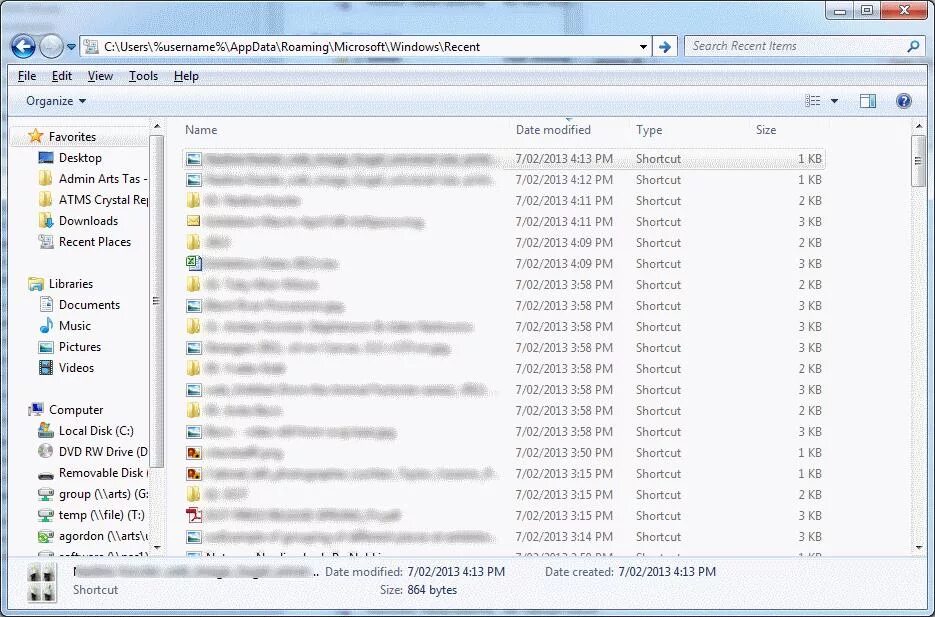 Ресент папка. Недавние файлы. APPDATA. Папка recent. Users 7 appdata local temp