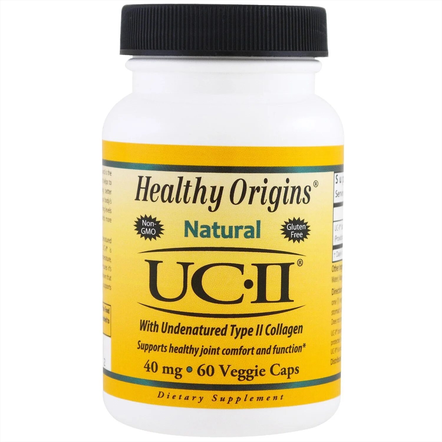 Неденатурированный коллаген 2. Коллаген healthy Origins natural UC-II. Healthy Origins. Неденатурированный коллаген II типа (UC-II®). Коллаген 2 типа в капсулах.