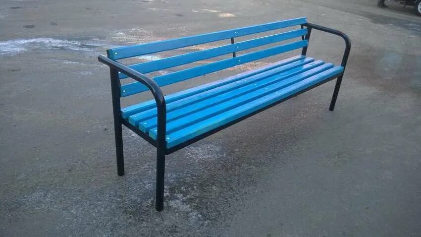Лавки из трубы фото