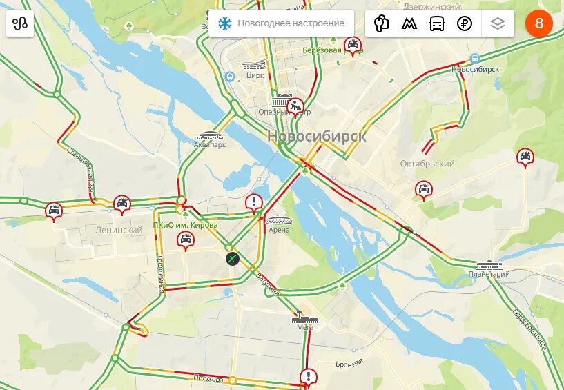 Пробки Новосибирск. Гис пробки новосибирск