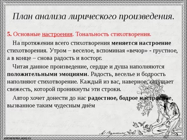 Гроза лирическое произведение. Тональность стихотворения. Настроение стихотворения. План анализа лирического произведения. Настроение лирического героя в стихотворении.