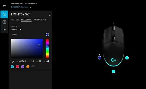 Logitech g102 приложение