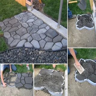 Брусчатка в пакетах своими руками