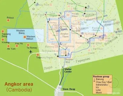 Ангкор камбоджа карта