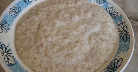 Каша на воде потом добавляли молоко