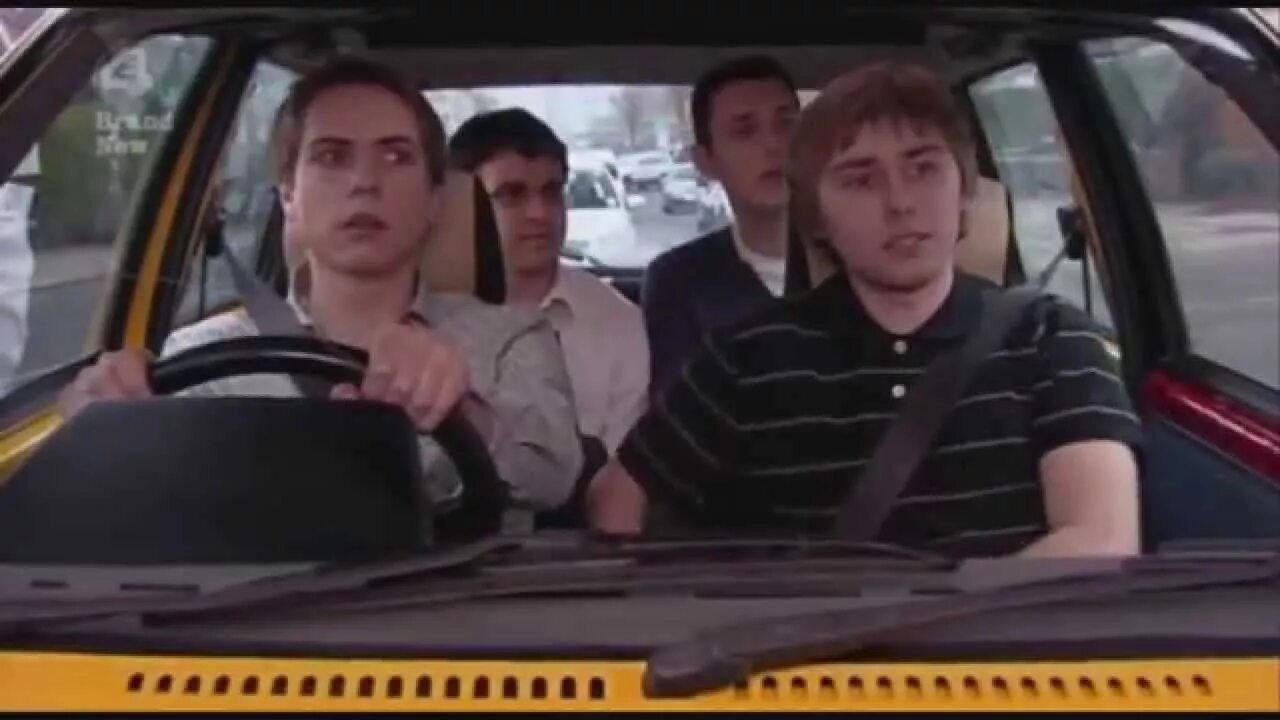 Get my car. Get on out of the bus. get out of my car.