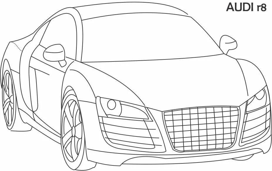 Рисунки для мальчиков 8. Audi r8. Раскраска Audi r8. Машина Audi r8 раскраска. Раскраски машины Ауди р8.