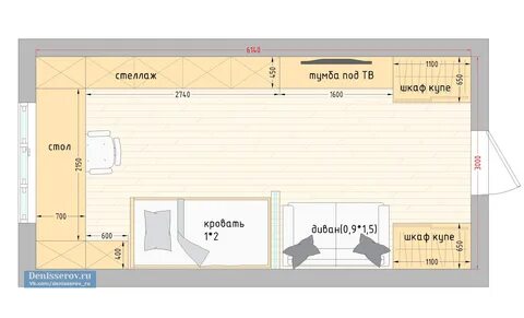 Комната 18 кв м размеры