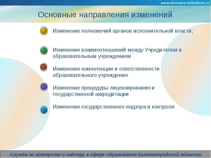 Изменения в сфере образования. Направления изменений в образовании