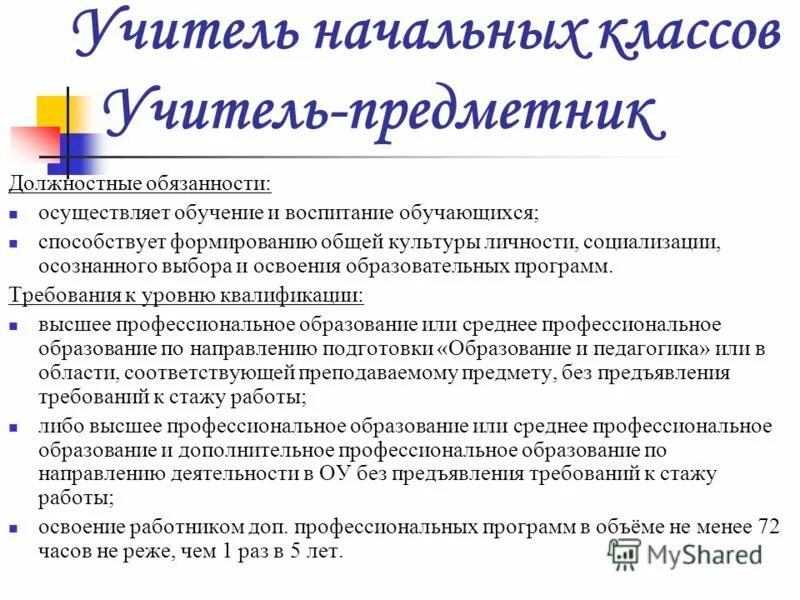 Главные функции учителя. Основные трудовые операции педагога. Функционал учителя начальных классов. Роли учителя начальных классов. Обязанности учителя 1 класса.