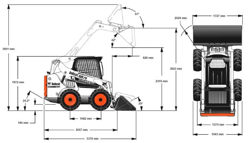 Bobcat вес. Бобкэт s530 габариты. Бобкэт s175 габариты. Мини погрузчик Bobcat габариты. Bobcat s530 габариты.