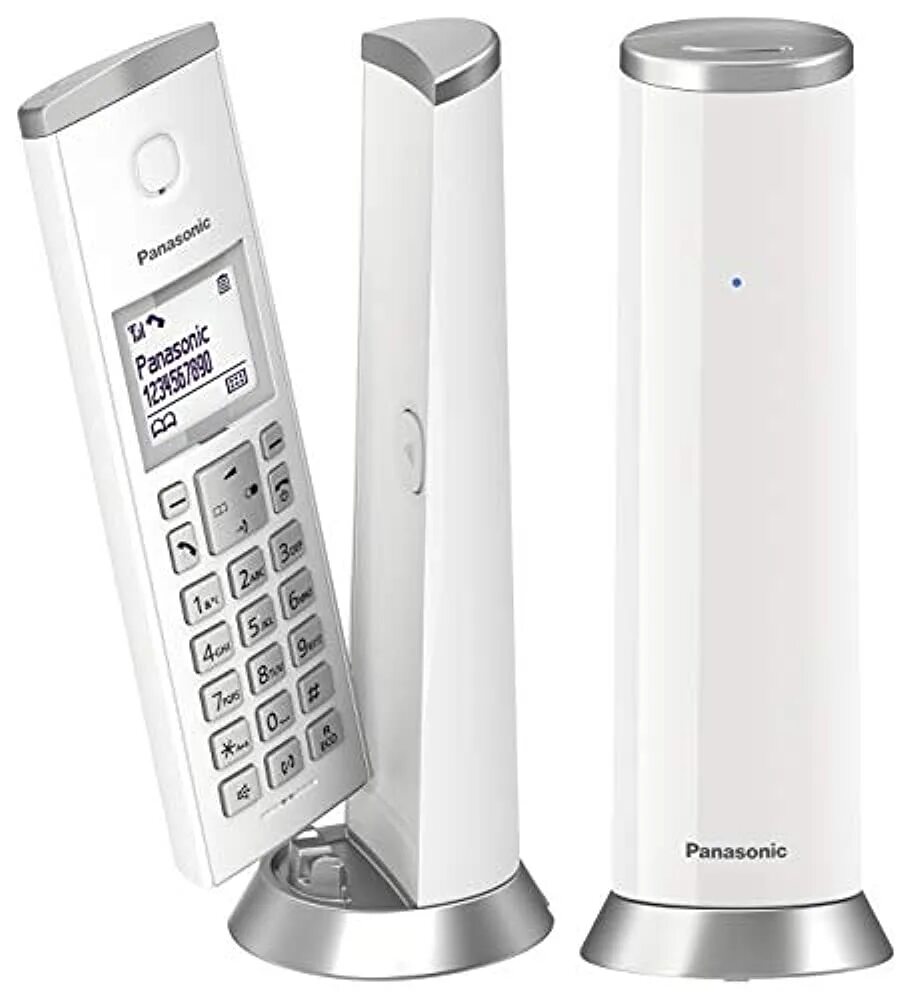 Телефон DECT  Panasonic белый. Panasonic KX-tgd310fr - Digital Cordless telephone. IDECT Digital радиотелефон. Телефон стационарный беспроводной домашний