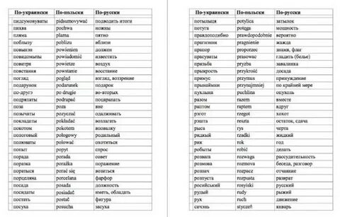 Смешные слова на польском с переводом
