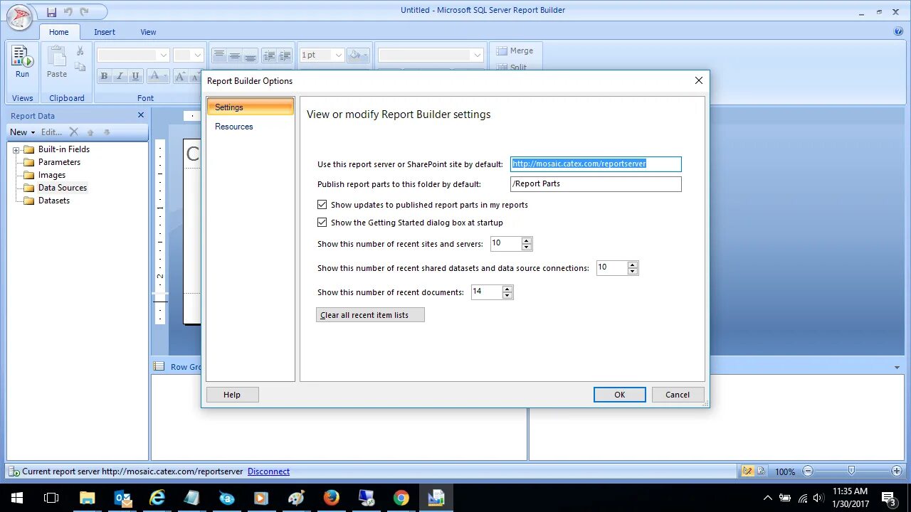 Start dialog. Microsoft Report Builder. Microsoft Report Builder автоинкремент. Report Builder 3.0 настройка подключения к серверу. SQL Server reporting Power bi.