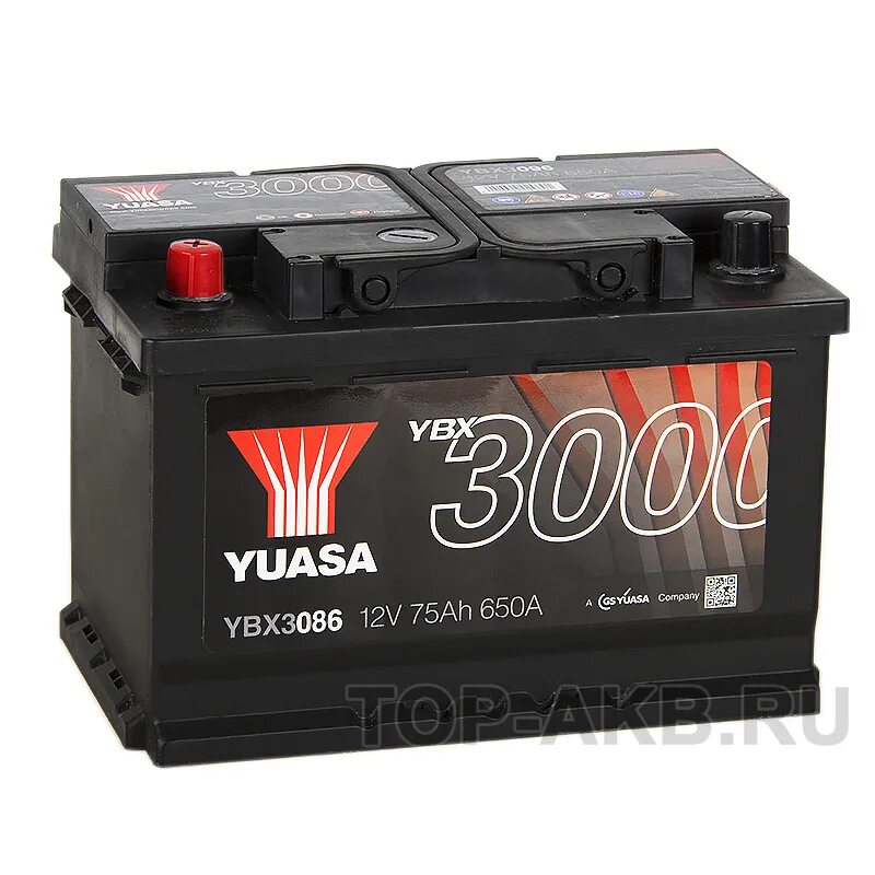 Yuasa ybx3086 75 Ач 650а прям. Пол.(278x175x190). Yuasa ybx3078 60 Ач 550а прям. Пол. (242x175x190). Yuasa ybx3096 76 Ач 680а обр. Пол. (278x175x190). Yuasa ybx3017 90 Ач 800а обр. Пол. (353x175x175) низк.. 278x175x190 автомобильный аккумулятор